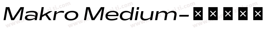 Makro Medium字体转换